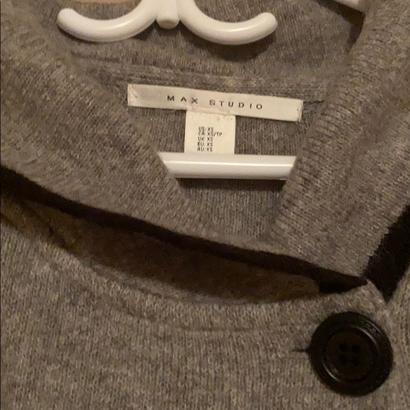 Max studio wool semi open cardigan NWOT - Picture 3 of 4
